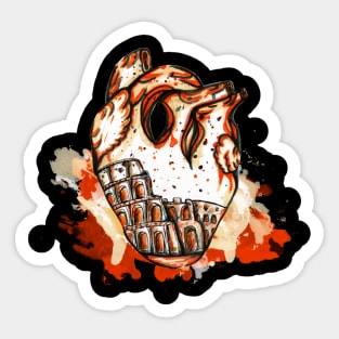 Heart of Rome Sticker